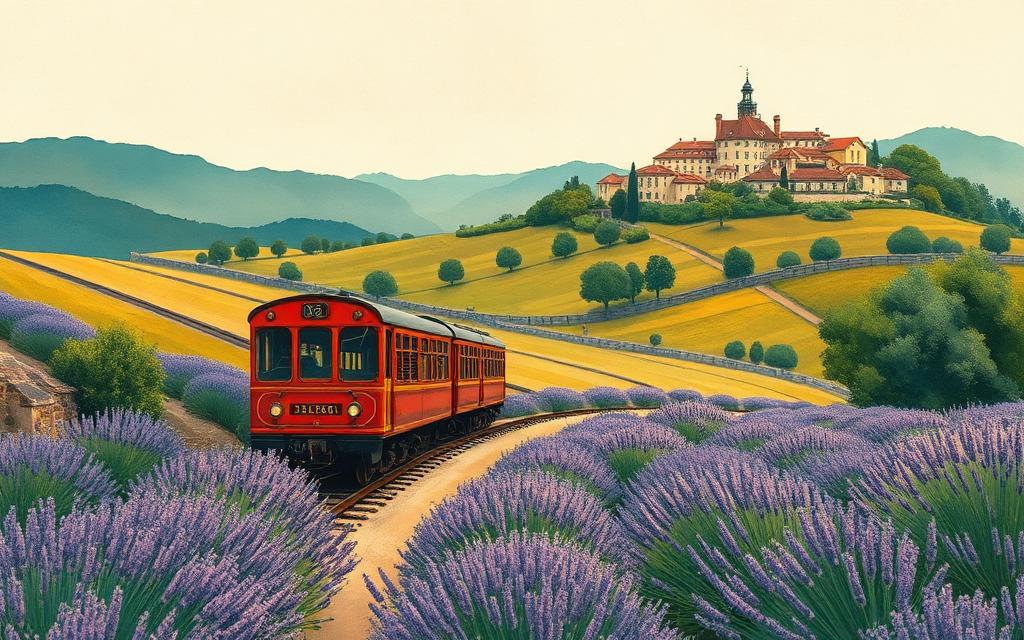 Illustration for The Little Blue Train